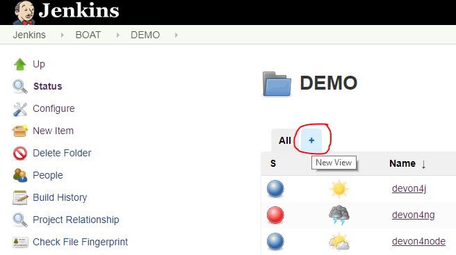 jenkins new view