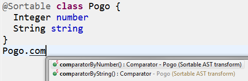 DSLD suggestions for Sortable AST transform